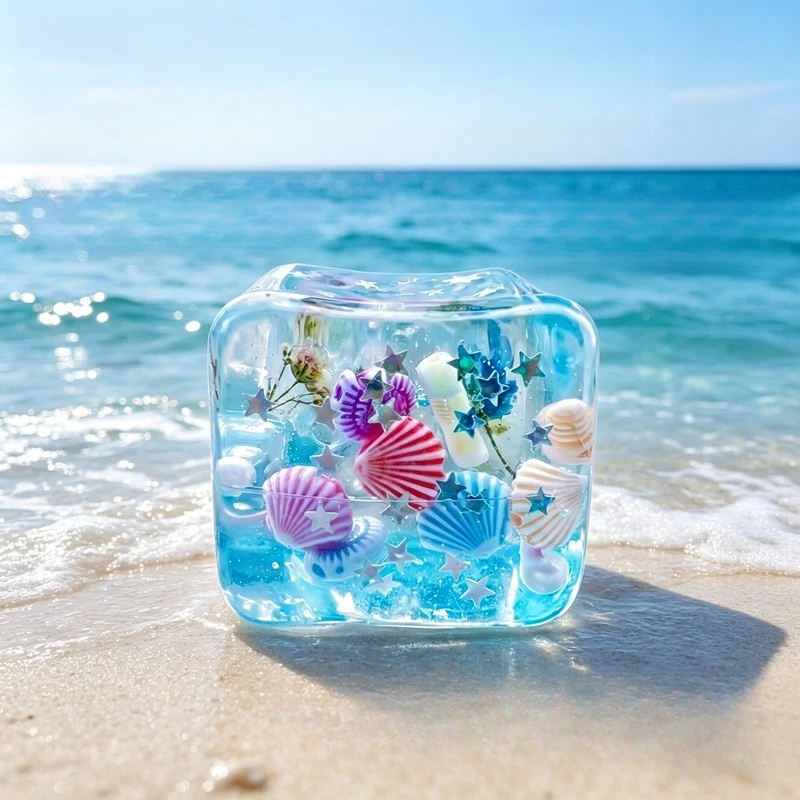 Sensory Fidget Toys - Ocean Style Embedded Shell Slow Rising