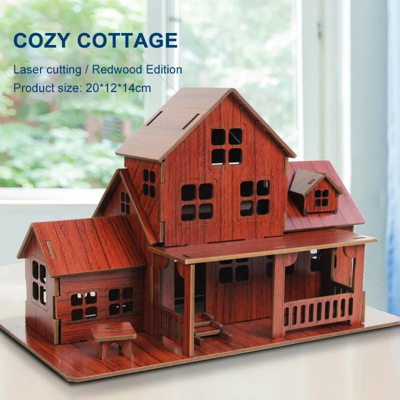 Wooden Puzzle Kids - 3D Wooden Puzzle Model GamesCozy Cottage
