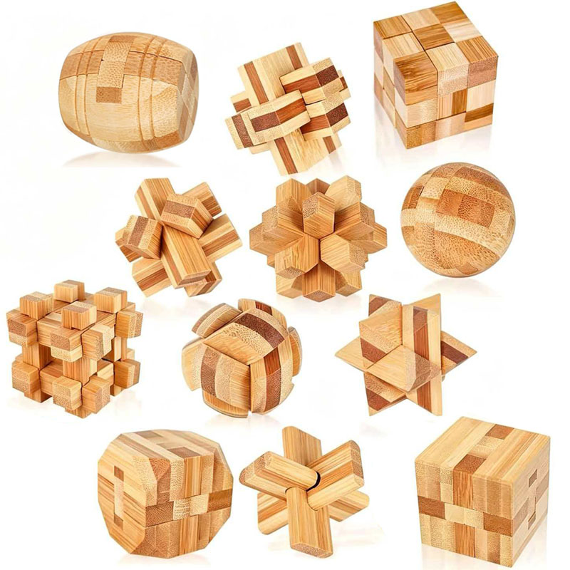 Wooden Puzzle Kids - NEW 4.5CM Lu Ban Lock Puzzle