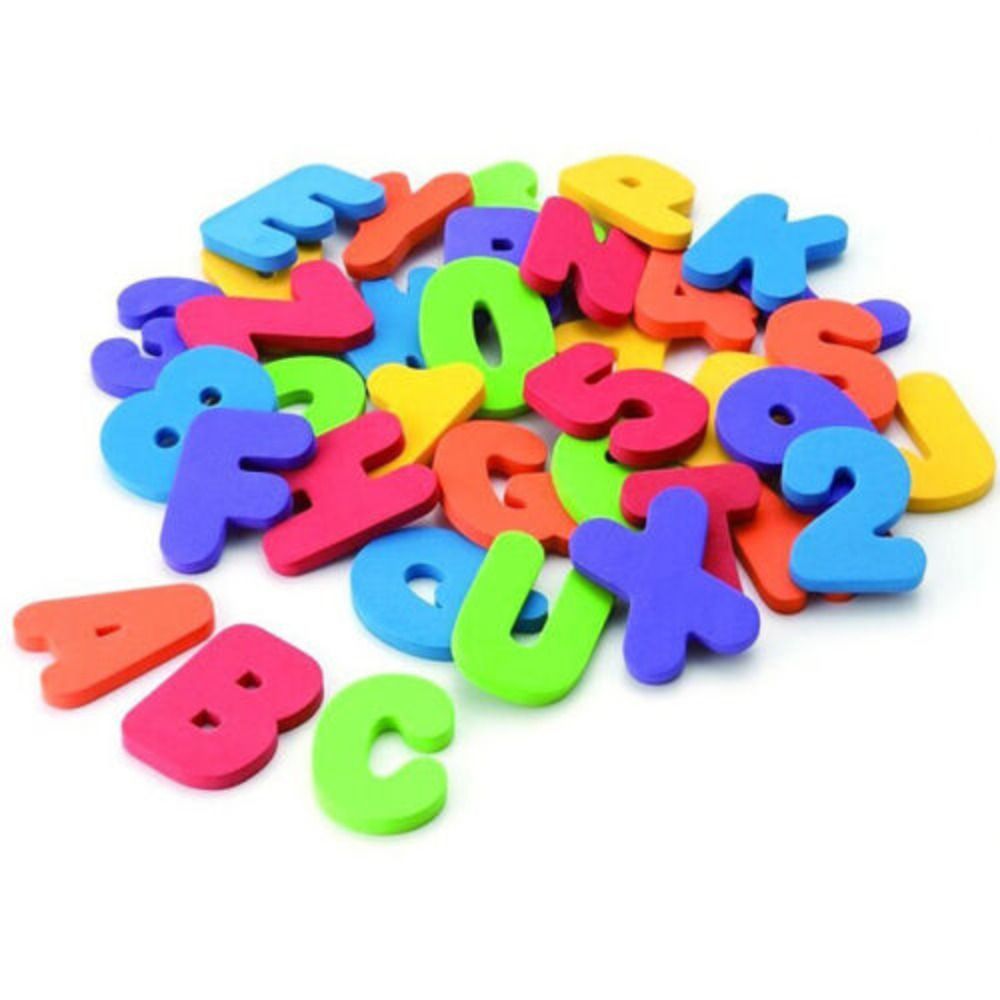 Bath Letter Number Foam - 36 pcs New for Unisex Teaching