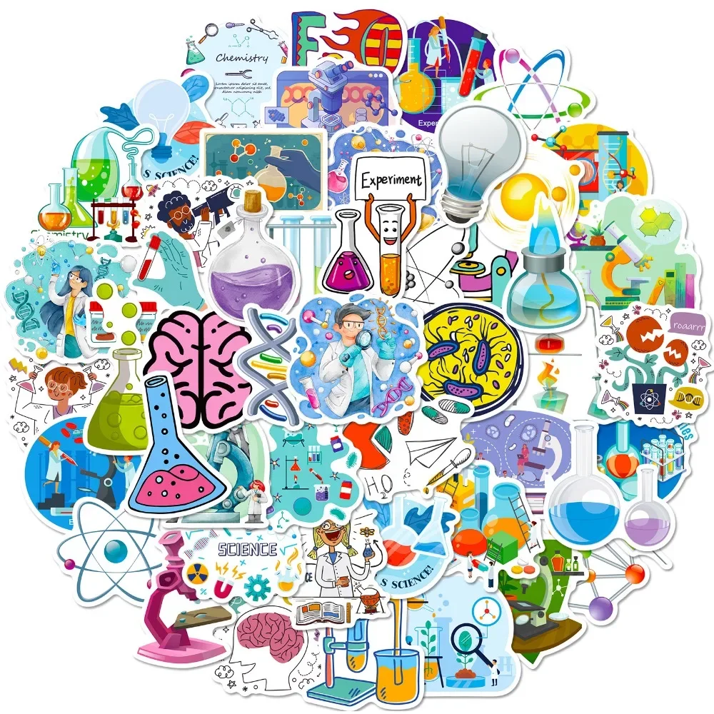 50PCS Cartoon Science Lab Stic - огляд і ціна Kids Toys Vintage