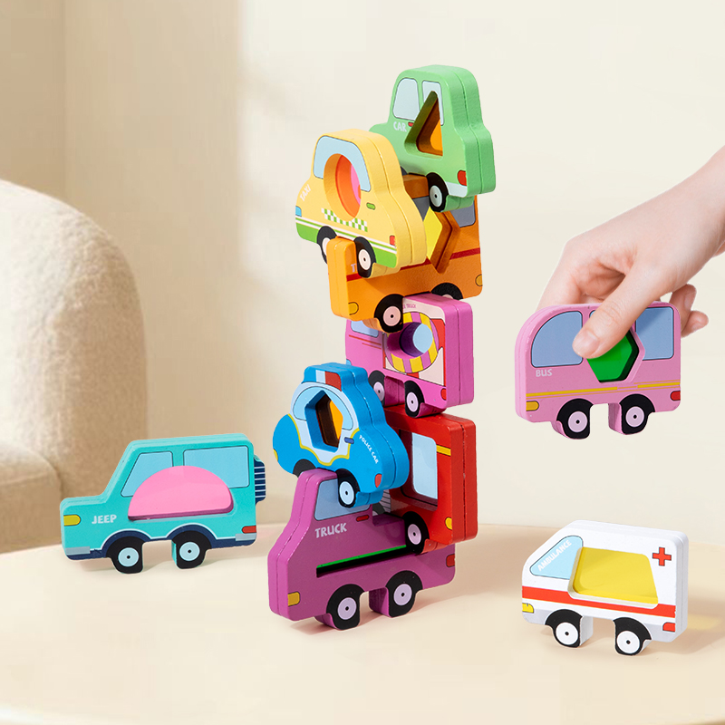 Wooden Animal Acrylic Stacking - огляд і ціна Wooden Blocks Stacking