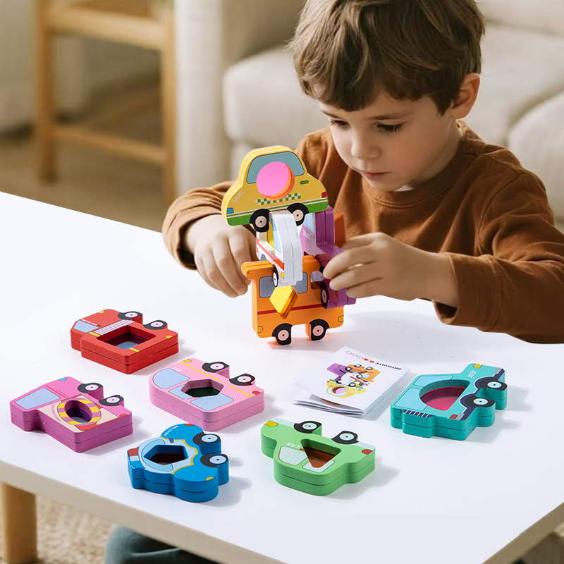 Wooden Animal Acrylic Stacking - огляд і ціна Wooden Blocks Stacking