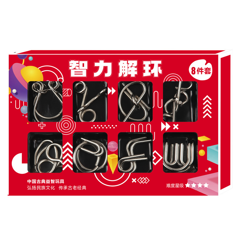 Metal Ring IQ Mind Brain Tease - огляд і ціна Wooden Puzzle Kids