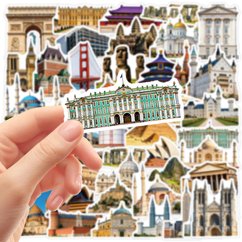 50PCS Famous City Landmark Tra - огляд і ціна Kids Toys Vintage