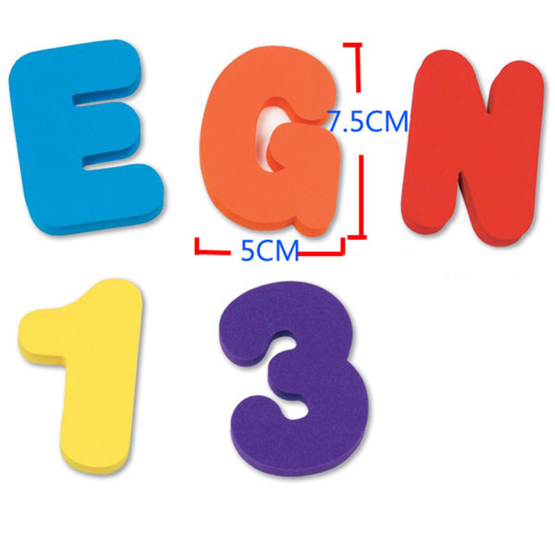36PCS/set Baby Kids Children E - огляд і ціна Bath Letter Number Foam