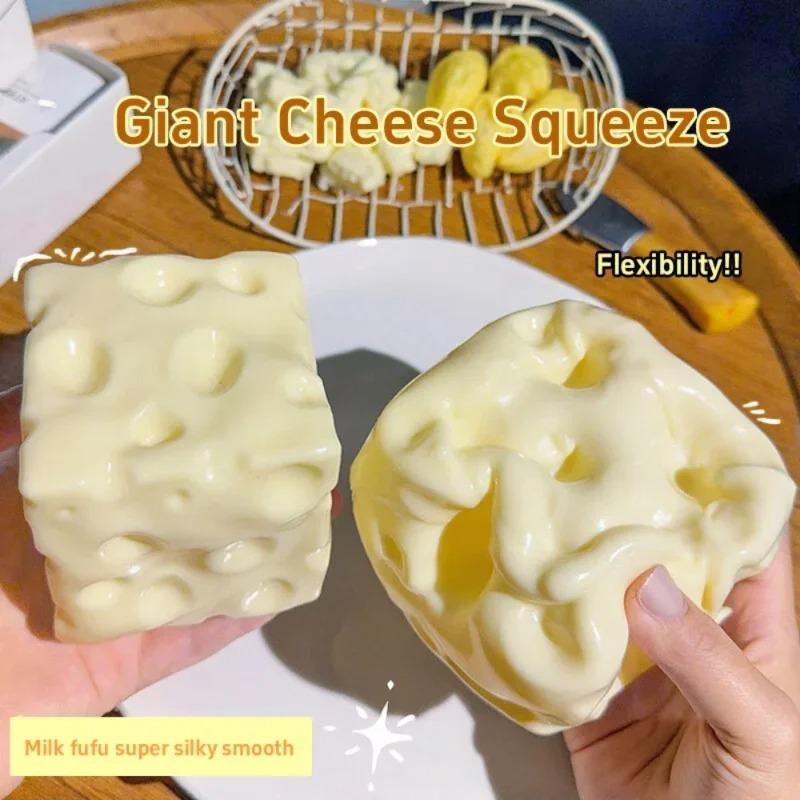 Taba Squishy Cheese Cube Stres - огляд і ціна Sensory Fidget Toys