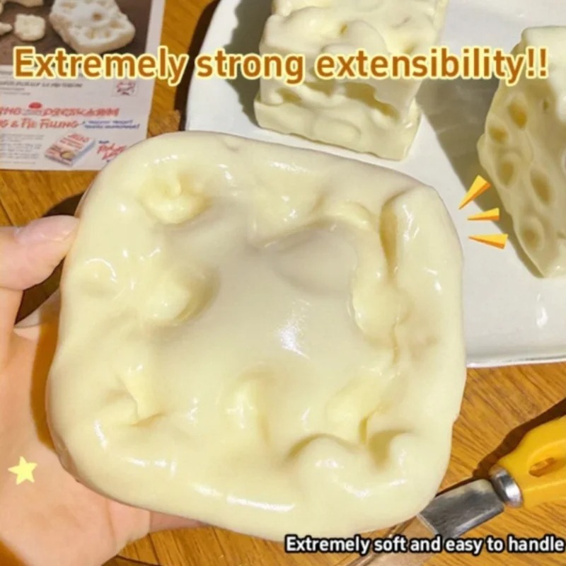 Taba Squishy Cheese Cube Stres - огляд і ціна Sensory Fidget Toys