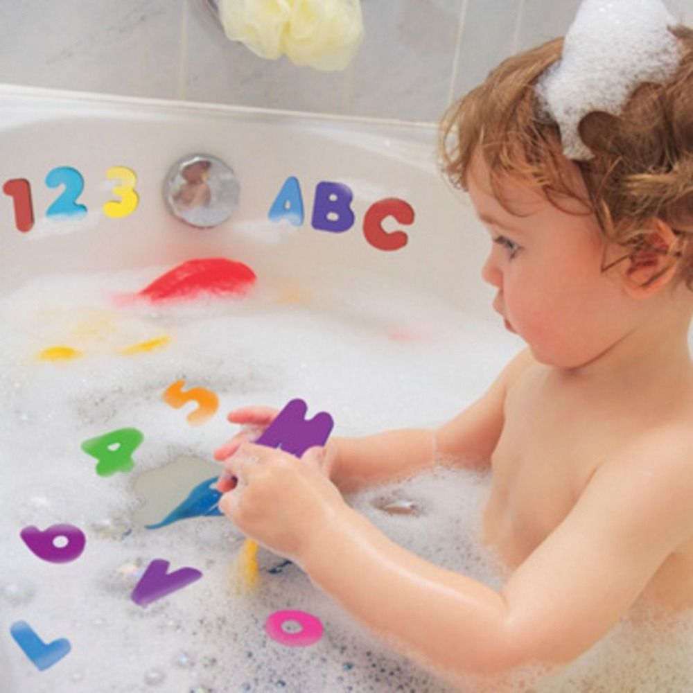 36 pcs Sticker Game Swimming P - огляд і ціна Bath Letter Number Foam