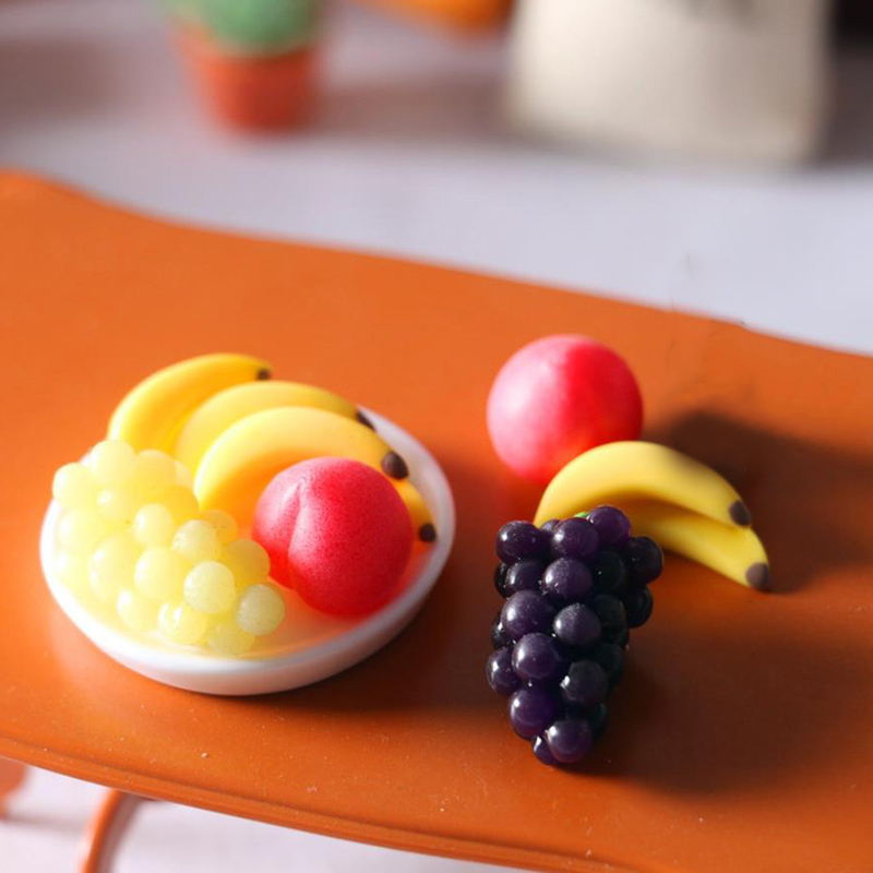 6Pcs Mini Simulation Fruit Mod - огляд і ціна Dollhouse Furniture Set