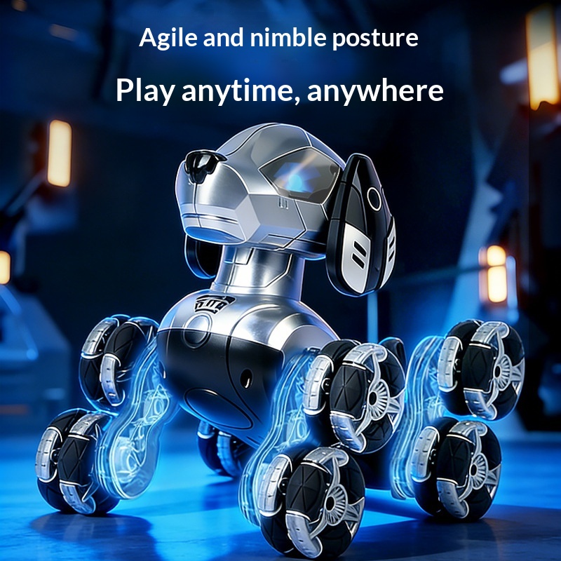 New RC Stunt Robot Dog 8 Wheel - огляд і ціна Kids Toys Electric Car