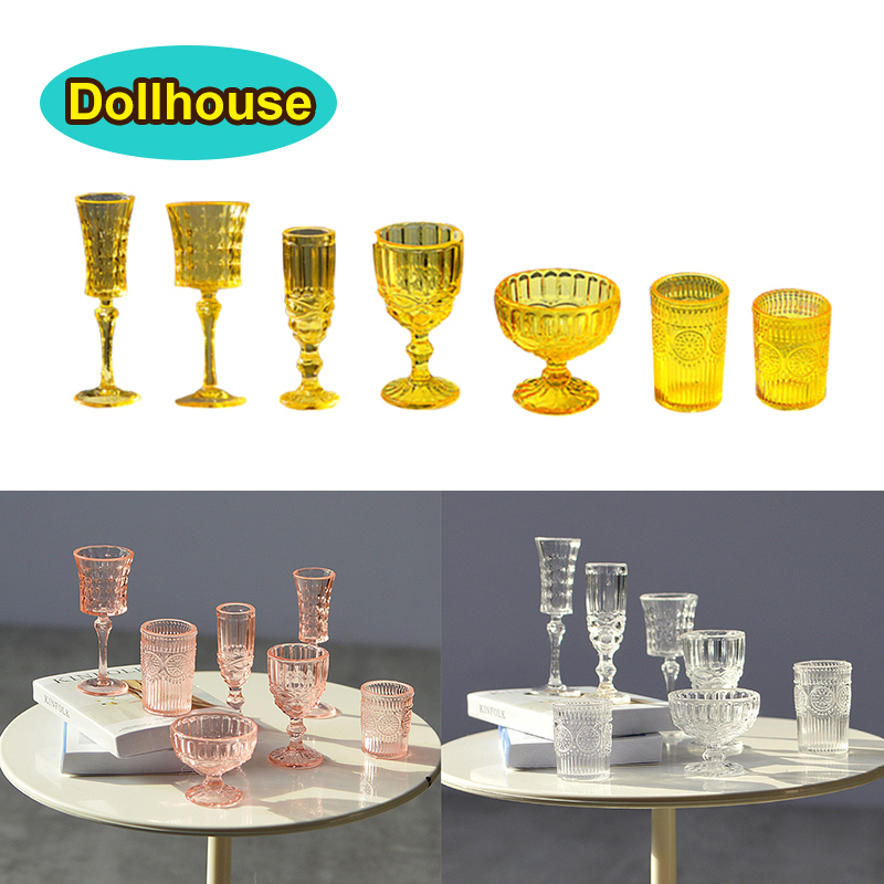 7Pcs/Set 1:6 Miniature Water C - огляд і ціна Dollhouse Furniture Set