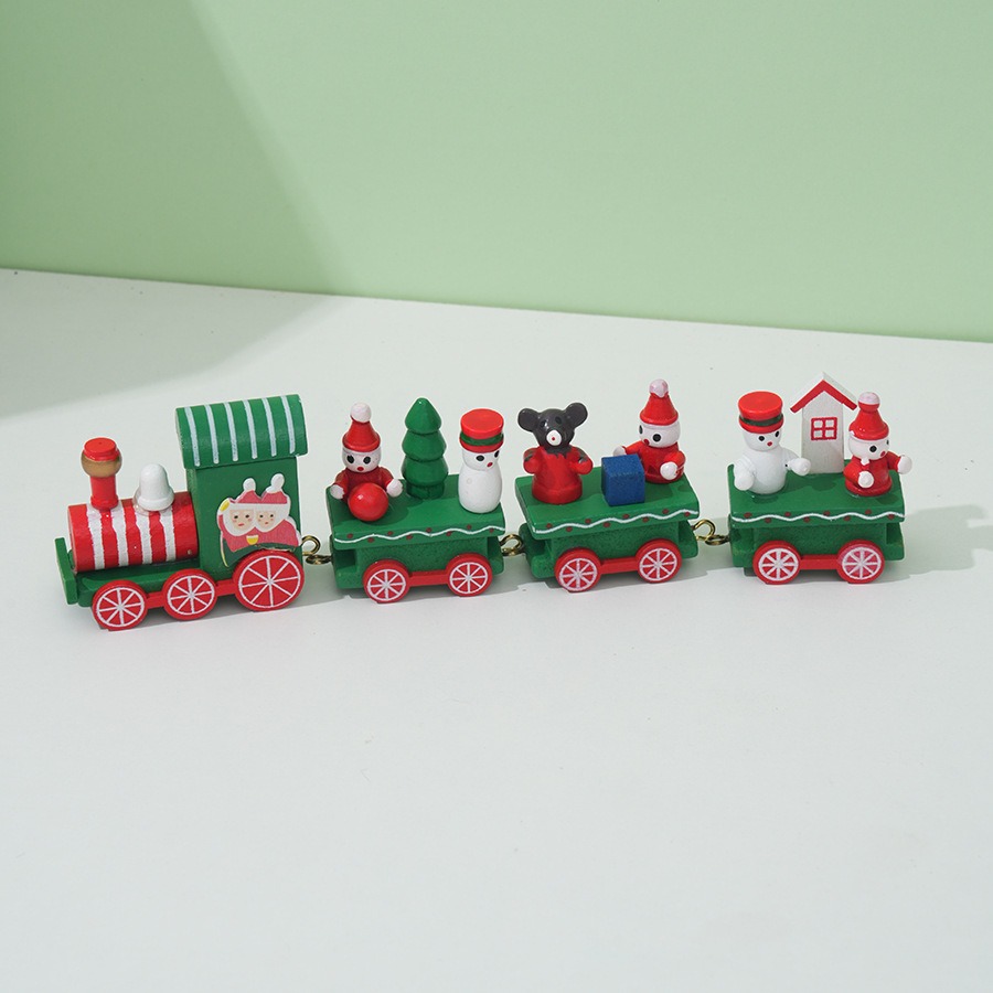 Christmas Train Painted Wooden - огляд і ціна Top Kids Xmas Toys