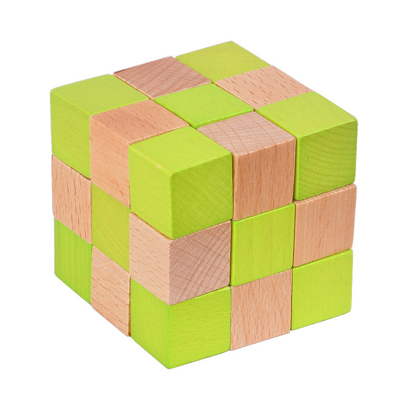 Wooden Snake Cube Puzzle IQ Lo - огляд і ціна Wooden Puzzle Kids