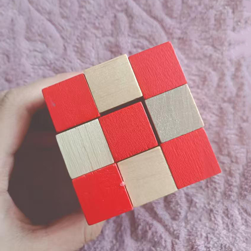 Wooden Snake Cube Puzzle IQ Lo - огляд і ціна Wooden Puzzle Kids