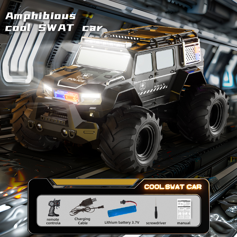 RC Police Cars Amphibious Vehi - огляд і ціна Kids Toys Electric Car