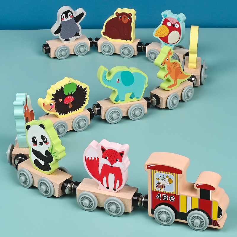 Magnetic Wooden Small Train To - огляд і ціна Wooden Blocks Stacking