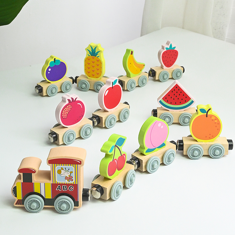 Magnetic Wooden Small Train To - огляд і ціна Wooden Blocks Stacking