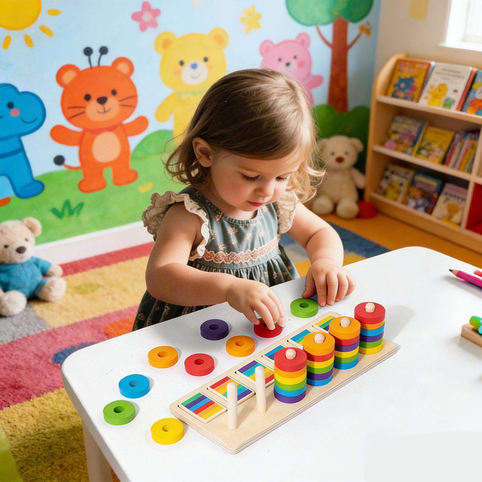Wooden Stacking Toys Education - огляд і ціна Wooden Blocks Stacking