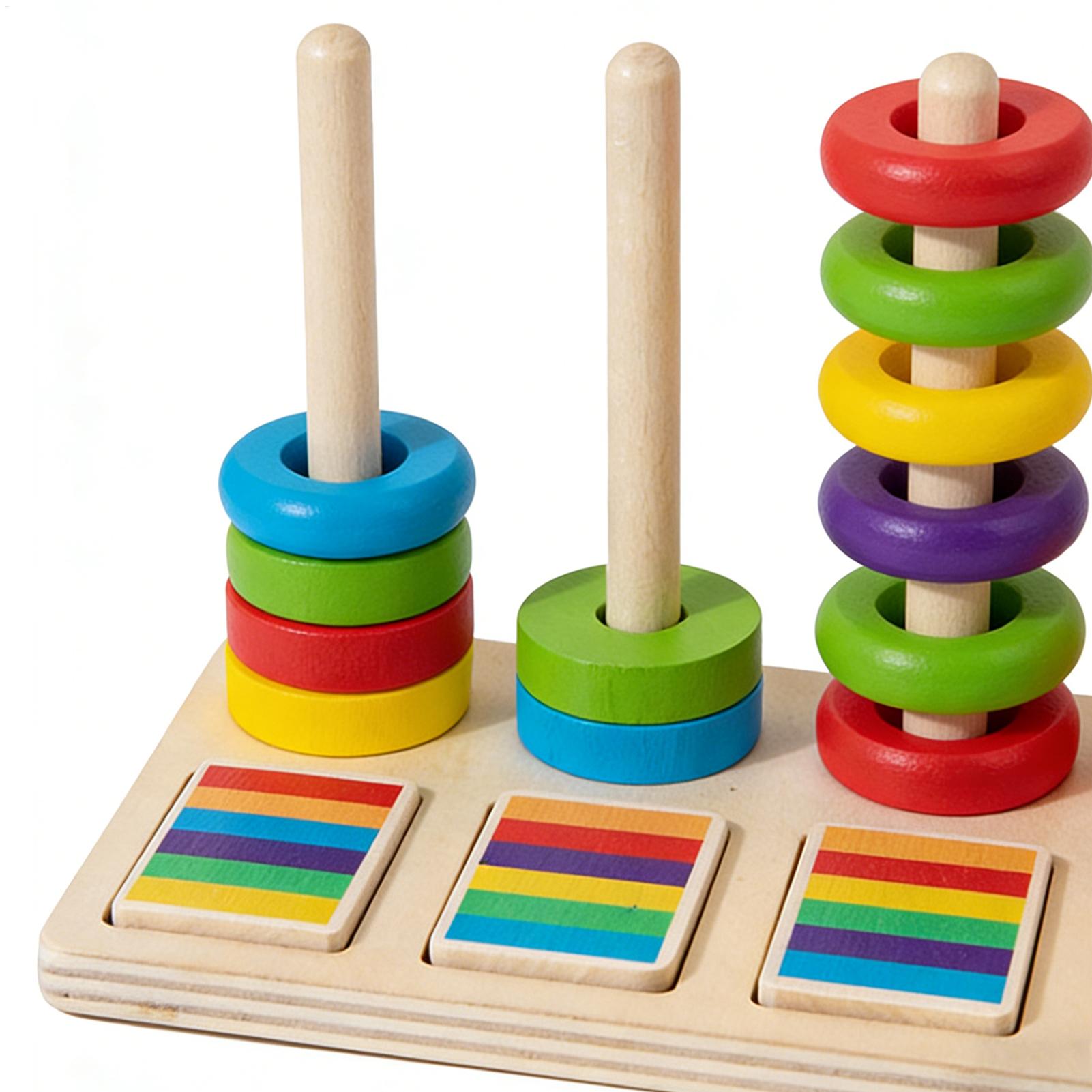 Wooden Stacking Toys Education - огляд і ціна Wooden Blocks Stacking