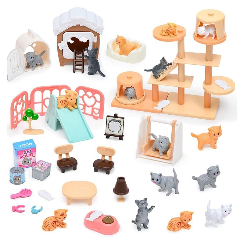 Cat Part Pet Set Kawaii Items  - огляд і ціна Dollhouse Furniture Set
