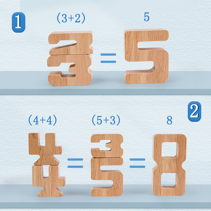 28 Pieces Of Wooden Number Sta - огляд і ціна Wooden Blocks Stacking