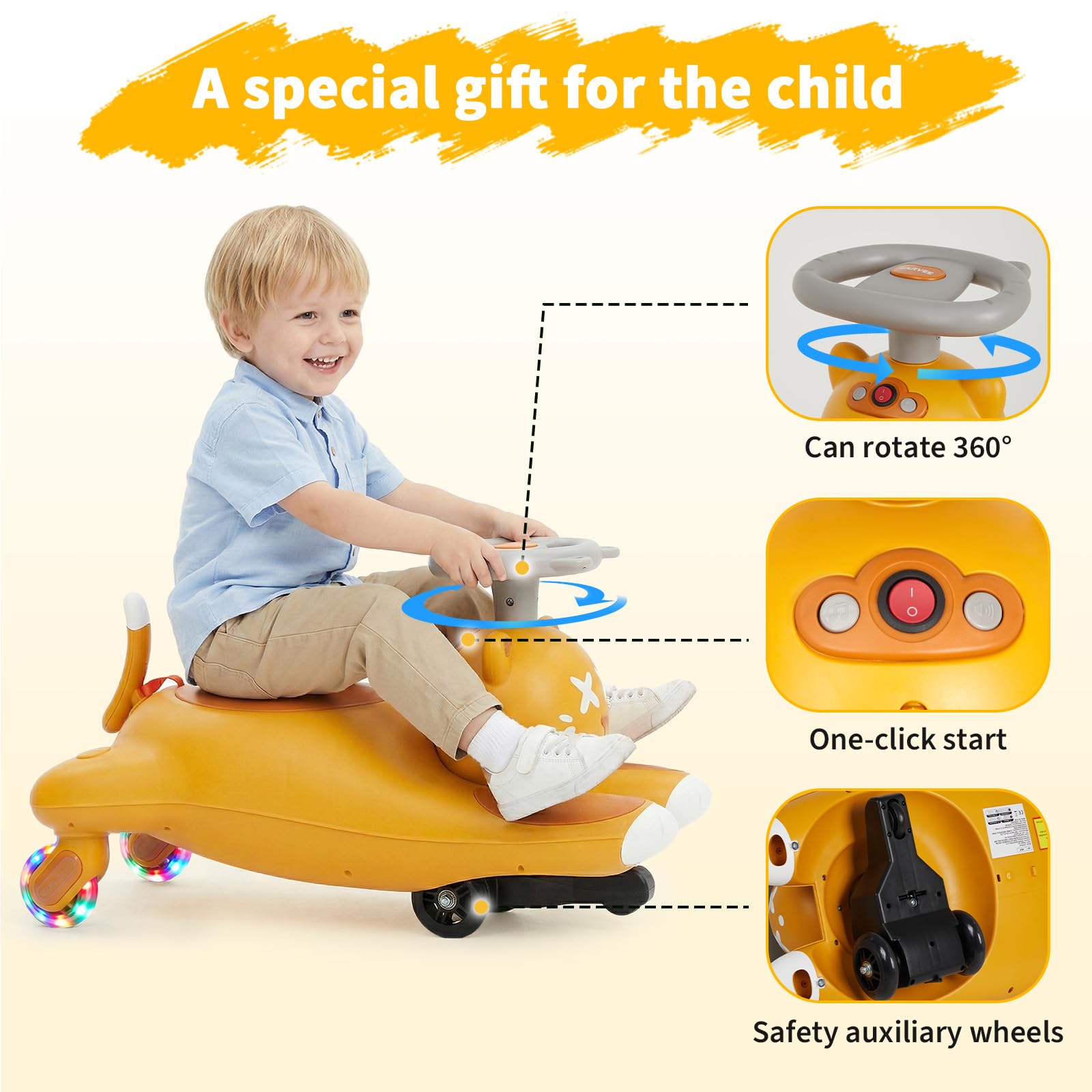 Kids Electric Wiggle Ride On C - огляд і ціна Kids Toys Electric Car
