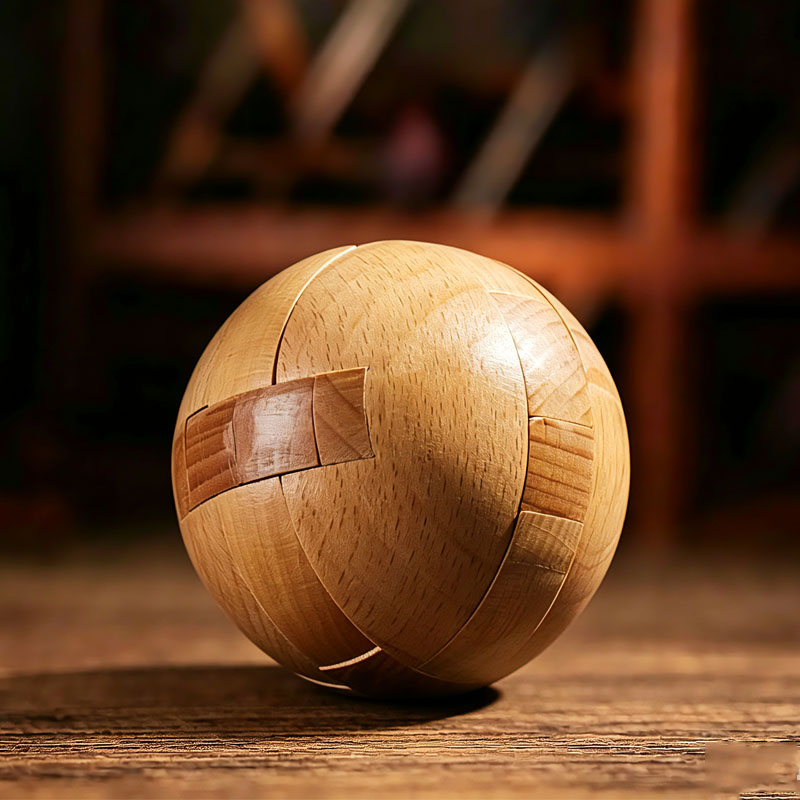 Classic Wooden Puzzle Ball Mag - огляд і ціна Wooden Puzzle Kids