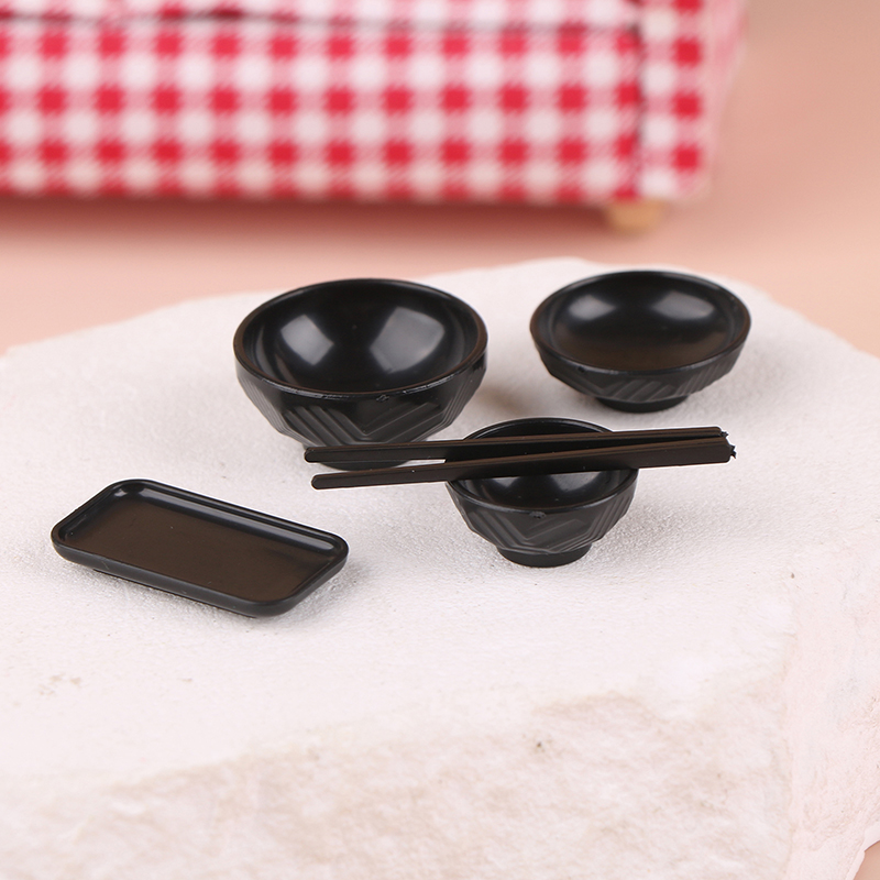 1/12 Dollhouse Simulation Bowl - огляд і ціна Dollhouse Furniture Set