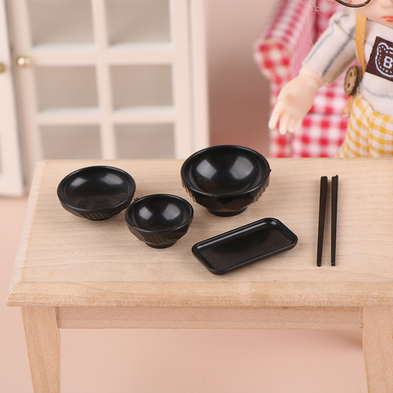 1/12 Dollhouse Simulation Bowl - огляд і ціна Dollhouse Furniture Set