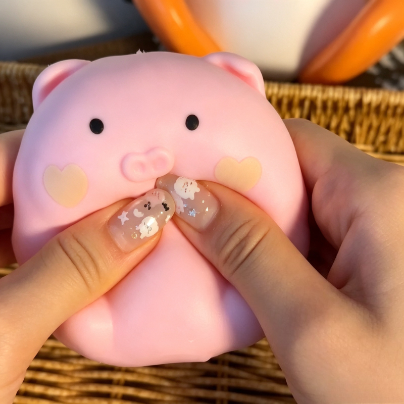 Crunchy Pink Pig Squishy Handm - огляд і ціна Sensory Fidget Toys