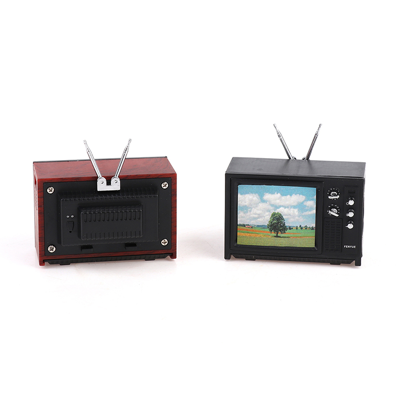 1pc 1/12 Dollhouse Mini Televi - огляд і ціна Kids Toys Vintage