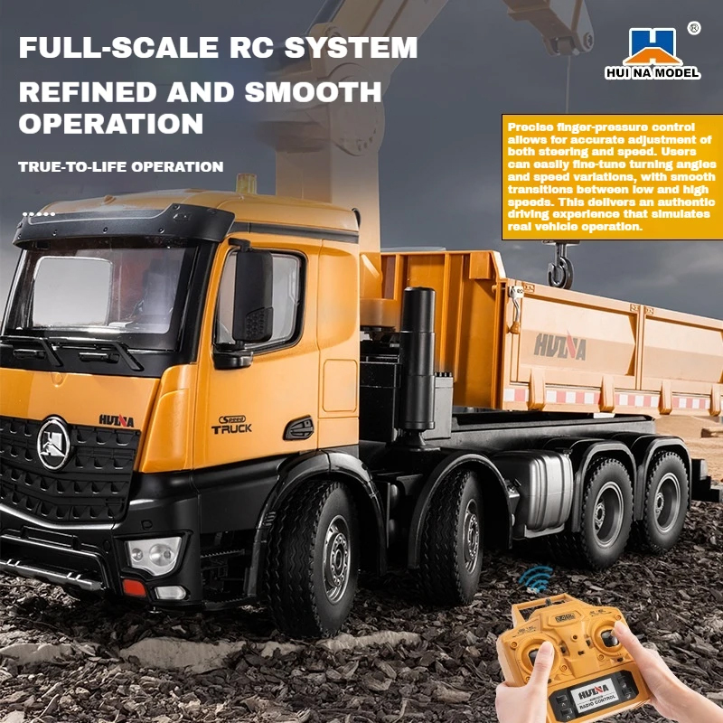 Huina 1538 RC Dump Truck 1:14  - огляд і ціна Kids Toys Channel