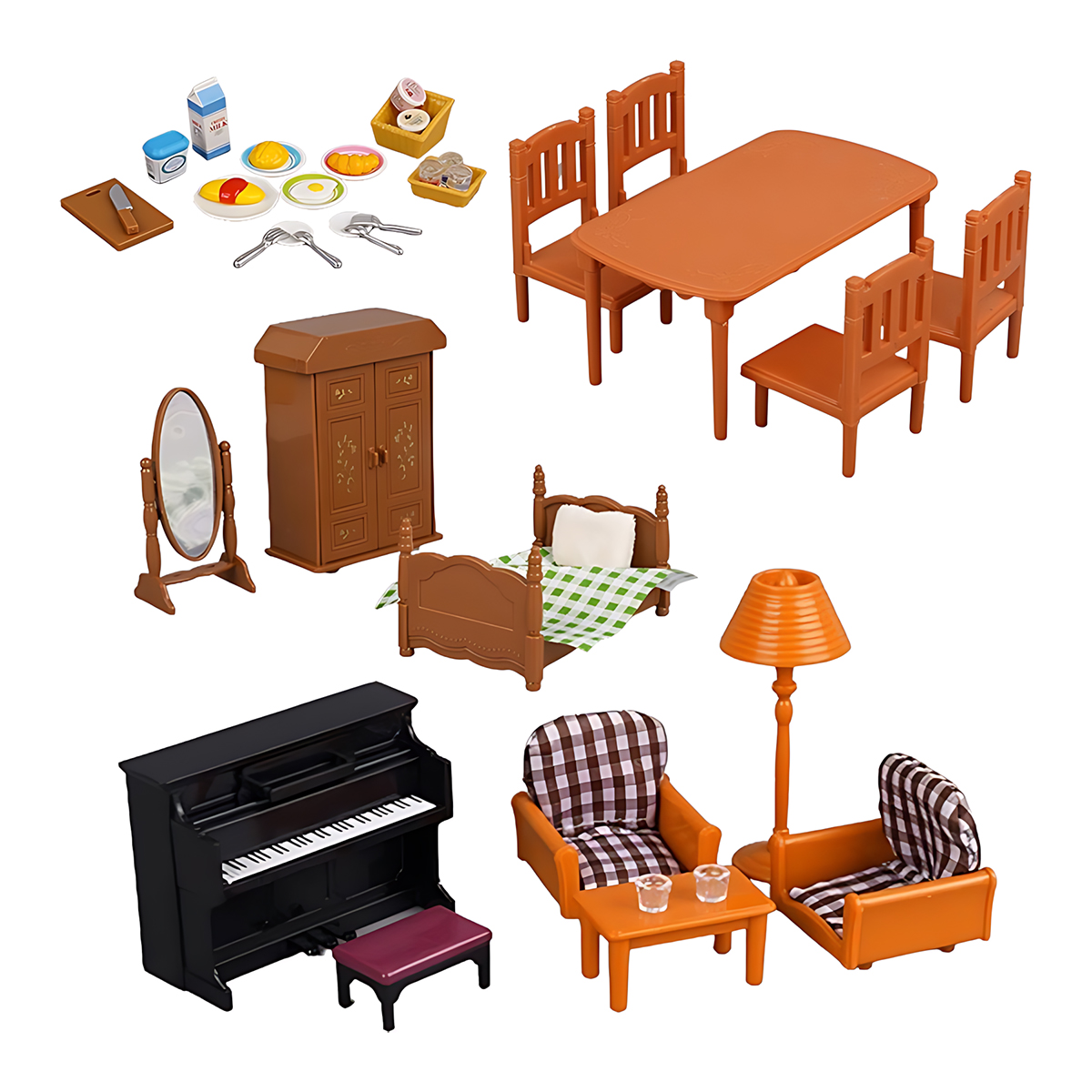 Miniature Furniture 1:12 Dollh - огляд і ціна Dollhouse Furniture Set