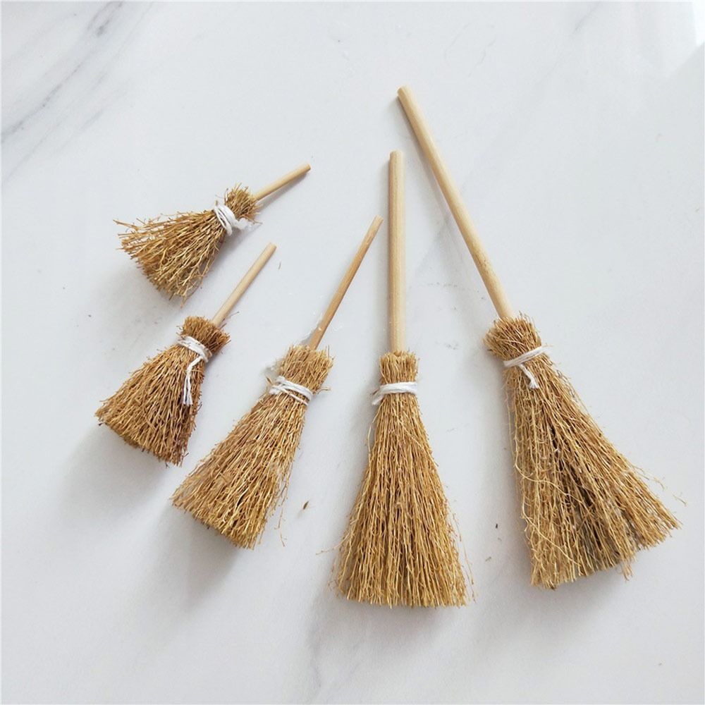 5pcs/Bag New Scene Mini Broom  - огляд і ціна Dollhouse Furniture Set
