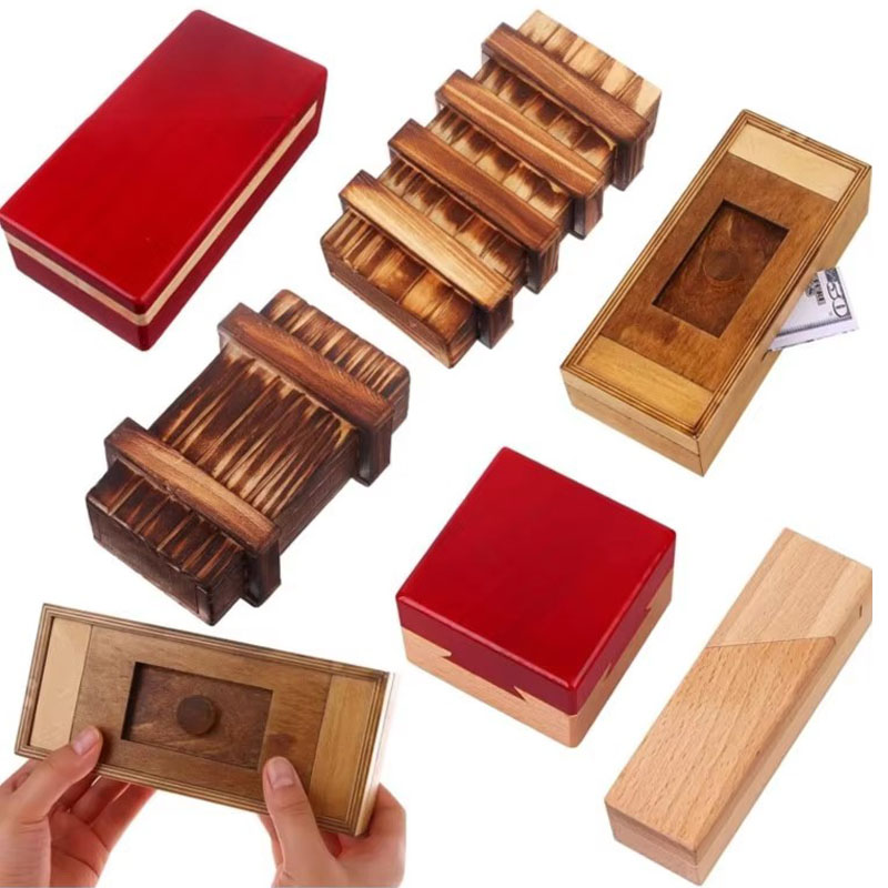 Wooden Puzzle Box with Secret  - огляд і ціна Wooden Puzzle Kids