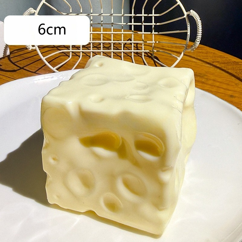 Jumbo Cheese Cube Stress Ball  - огляд і ціна Sensory Fidget Toys